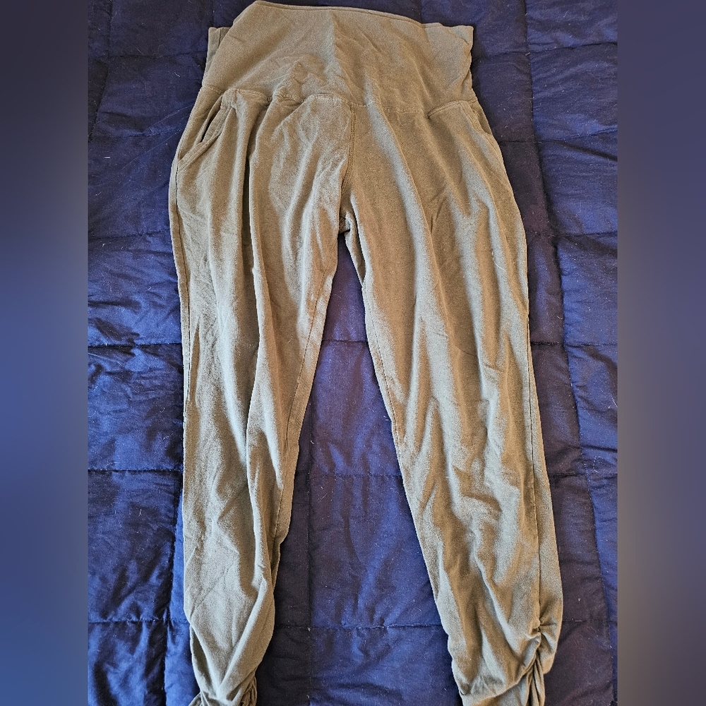 Pact Green Maternity Jogger Pants